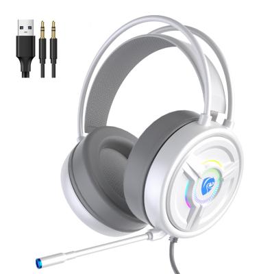 China Headband 3.5mm Wired Headset With Microphone Gaming Headset Earphones Suitable For Gaming Internet Cafes for sale