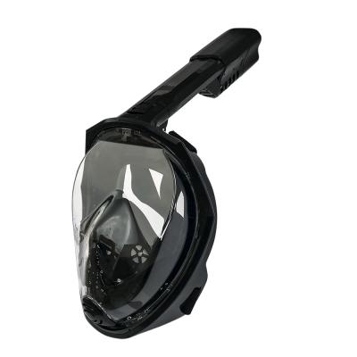 China ABS +PC Panoramic Wide Sight Mask Dry Snorkel Set , Foldable Scuba Mask for sale