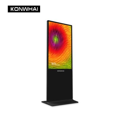 China 43 Inch 1920*1080p Touch Indoor Transparent Floor Standing Digital Signage Advertising Display Led Screen for sale