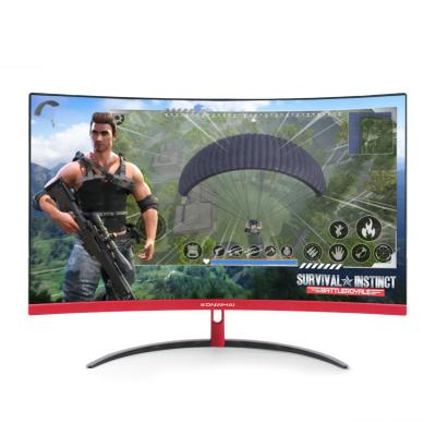 China USB Port 144Hz 3ms Curved Gaming Monitor 24 Inch 1080p With HD-MI DP USB Interface for sale