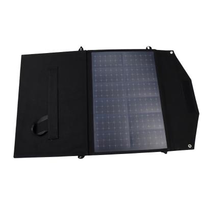 China 100w Flexible Waterproof Portable Solar Panel Collapsible Monocrystalline Silicon Folding Solar Panel for sale