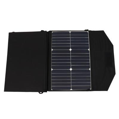 China Monocrystalline Silicon 100W Solar Panel Charger Foldable Portable Solar Panel Backpack Charger for sale