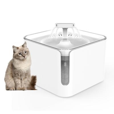 China Automatic Pet Cat Dog Water Dispenser 2.5L 3L Automatic Drinking Water Stations For Cat And Dog for sale