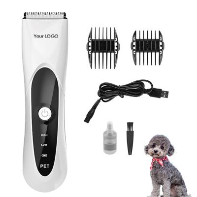 China Professional Pet Grooming Professional Electric Hair Clipper Usb Rechargeable Battery Trimmer Set Electric Pet Hair Clipper For Dog for sale