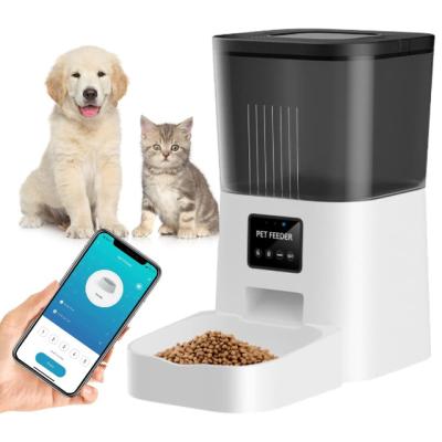 China Pet Cat Dog Large Mobile Phone Pet Camera Auto Timer Auto Interactive Electronic Smart Pet Driver with App for Dog Cat for sale