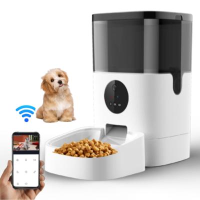 China Pet Cat Feeder Tuya Wifi Timer 4L Wifi Timer 4L Pet Automatic Automatic Smart Control Timed Camera Timed Automatic Pet Cat Dog Feeder With Camera for sale