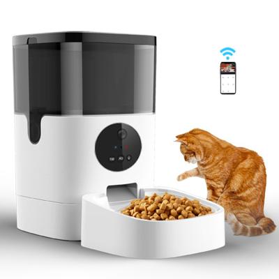 China Cat Dog Feeder Tuya Smart Wifi Automatic Auto Camera Pet Dog Feeder With Wifi for sale