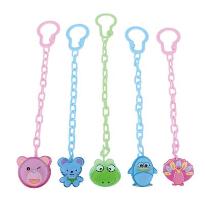 China New Products BPA Free BPA Free 4 Months Pacifier Clip Chain Holder Feeding Baby for sale