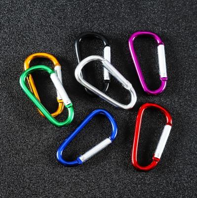 China Rainbow Breathable Metal D-Ring Buckle Strap Backpack Hook Clasp Bag Strap Seamless Rings for sale