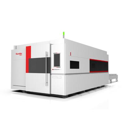 China Full-enclosed automatic cnc laser 1000w 2000W 3000W stainless steel fiber laser cutting machine for metal for sale