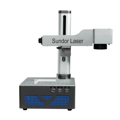 China Air Cooled Split Type Mini Portable Laser Engraving Machine 30w fiber laser marking machine for metal barcode for sale