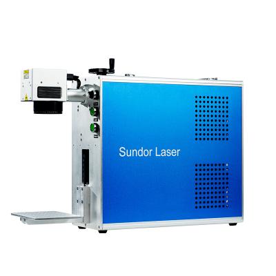 China Sundor 20w Air Cooled Portable Fiber Laser Marking Machine for sale