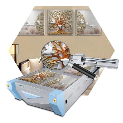 China Hotels Acrylic Printing Machine 2m*3m UV Flatbed Inkjet Printer for sale