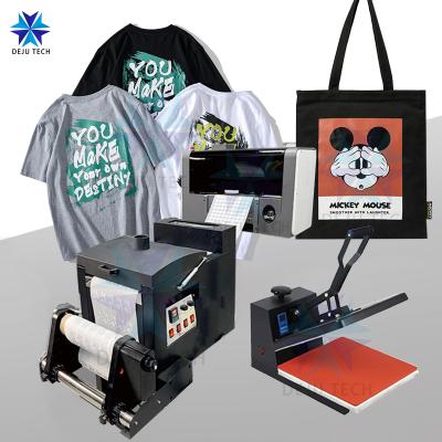 China Garment Shops Hot Sale 30cm DTF Printer PET Transfer Film Printer CMYK+W Heat Transfer Film A3 DTF Printer for sale