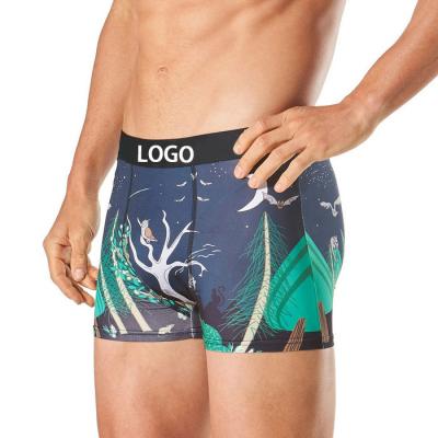 China Antibacterial Men's Cotton Boxers Youth Men's Underwear Breathable Boxer Briefs for sale