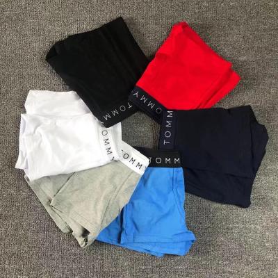 China European and American men's brand foreign trade silk/cotton sleek modal shorts boxer men's cotton personality fashion underwear cotton for sale