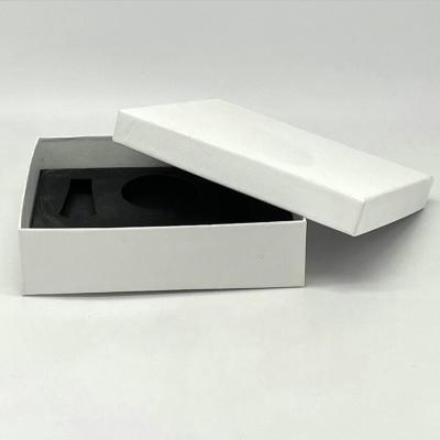 China Custom Handmade Art Paper Box Modern Elegant Printed Recyclable Bottom With Embossing And Lid Box Packing for sale