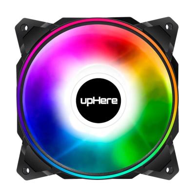 China High Airflow upHere 3PIN 4PIN ARGB Cooler Case Fan 120mm PC Gaming Case Fan Hub Driver Computer Low Noise Fan for sale