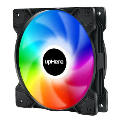 China upHere 120mm 6 PIN Case Fan RGB Led Computer Fan Low Noise Cooler Airflow With RF Arua Sync PC Remote Control Fans for sale