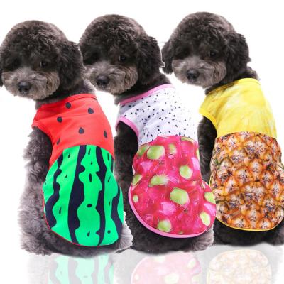 China Durable Pet Spring Backstrap Vest Teddy Bear Pomerian Dogfight Cat Apparel Breathable Mnet Clothing / Summer Dress for sale