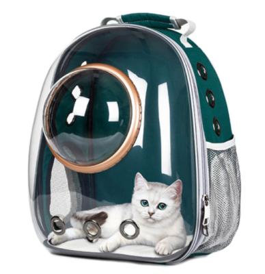 China Transparent Cat Travel Bag Breathable Space Capsule Carrier Pet Outdoor Carrier Backpack For Small Cat Dog for sale