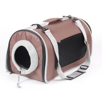 China Viable Wholesale High Quality Breathable Screen Cloth Pet Carrier Bag Travel Oxford Pet Cages M28677 for sale