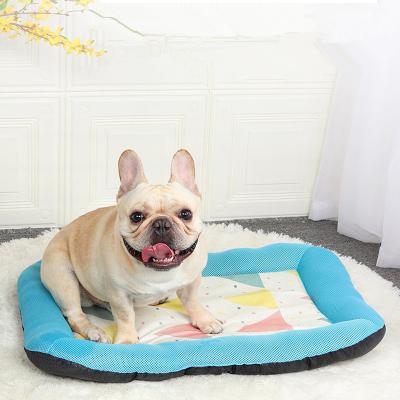 China New Design M28672 Viable New Design Washable Sleep Mat Pet Self Cooling Mat Breathable Pet Crate Pad Kennel Cusion for sale