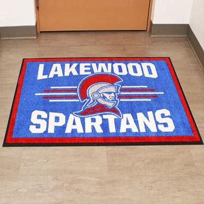 China Custom Made High Quality 100% Nylon Pile Washable Luxury Carpet School Logo Rugs for sale