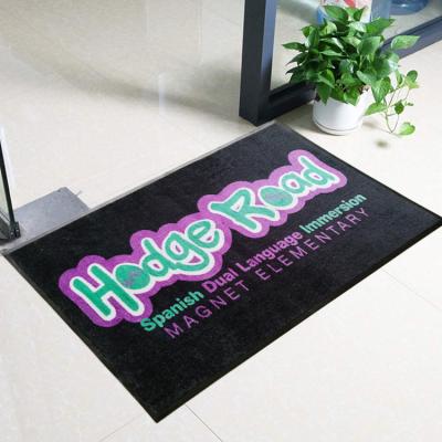 China Washable Custom Design Durable Mat For Indoor And Outdoor Rubber Floor Mat for sale