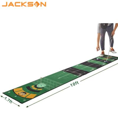 China 100% Nylon (Polyamide) Custom Design Long Edge Pro Putting Mat for sale