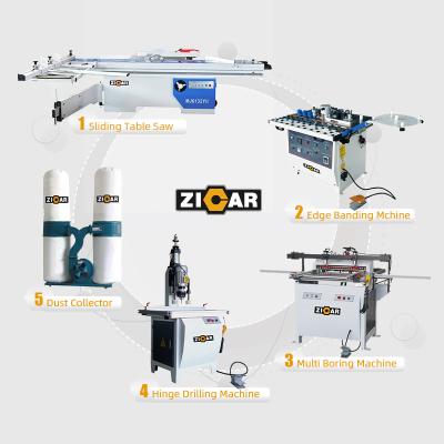 China ZICAR wooden working furniture machine automatic wood furniture making machine PVC window and door making machine 60-80pcs standard size panel) (from 1220*1440mm/8hours for sale