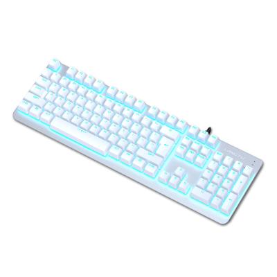 China 104-Key Numeric Keypad Mechanical Keyboard with Anti-ghosting Blue Backlit Switches LED Keys, for Gamer and Programmer for sale