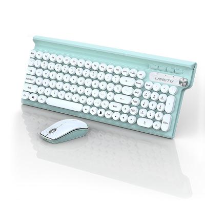 China For Low Price Desktop Wireless Keyboard and Mouse Combo, Flexible Typewriter Keys, 2.4GHz Connection and Optical Mouse (Green White) for sale