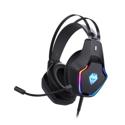 China Headband Gaming Headset for PS4, PS5, PC, Stereo Surround - Noise Over Ear Headphones with Noise Canceling Microphone, RGB Light for sale