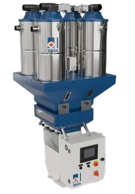 China 4 Components Gravimetric Dosing System 800kg/H Plastic Blending Equipment GDM1000-4 for sale