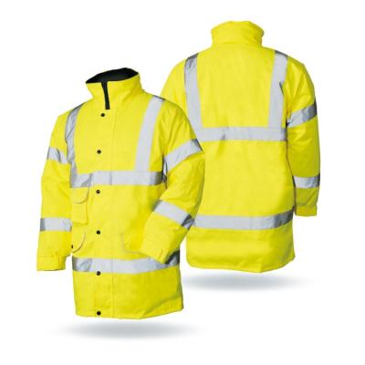 China AS/NZS4602 Yellow Padded Water Proof Police Force Hi Visibility Jacket for sale