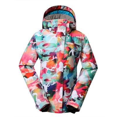 China Hooded Anti-Static Women's Snowboard Waterproof Padded Ski Jackets Outwear Coat for sale