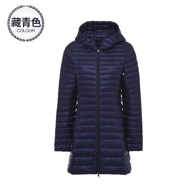 China Fashion Long Waterproof Polyester Hooded Padded Coat For Women for sale