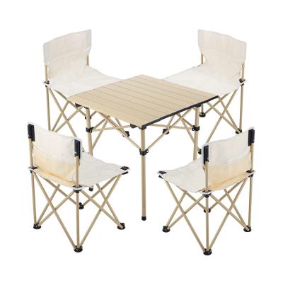 China Modern Custom Outdoor Picnic Peep Furniture Camping BBQ Folding Table and Chairs Set for sale