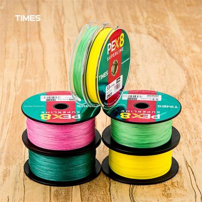 China Factory Product 8 Main Strand Float Locator Braided Fishing Line UHMWPE Ultra High Density Braided Fishing Line for sale