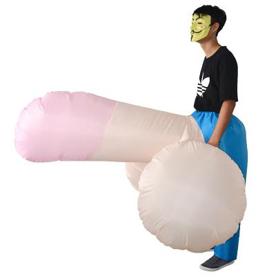 China Blow Up Inflatable Costume Adult Cosplay Party Christmas Costume Men's Bachelor Party Inflatable Bachelor Party Costume for sale