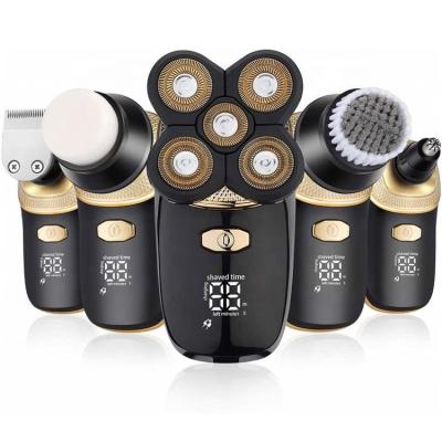 China China Factory Outlet Twin Blade Cordless 5 In 1 Head Shaver Waterproof USB Rechargeable Electric Shaver for sale