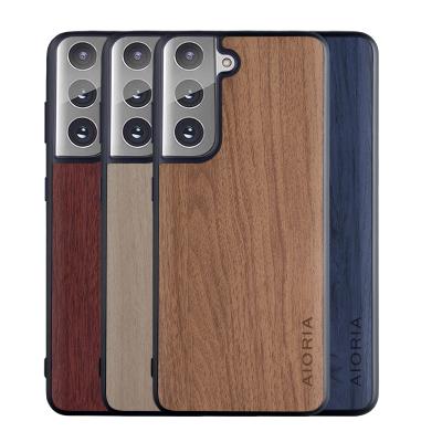 China Shockproof Wooden Phone Case Cover For Samsung Galaxy S21 S20 S10 Lite S8 S9 Plus Ultra Custom Logo for sale