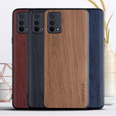 China WoodLike Case for OPPO A74 4G TPU+PC WoodLike Skin Leather Coque Fundas Covers for OPPO A74 4G for sale