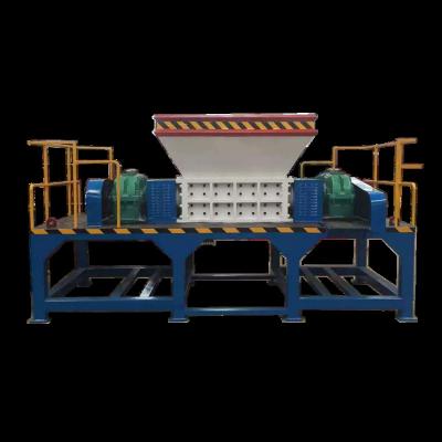 China Building material shops VANEST small double shaft shredder shred for plastic'rubber'tires hard steel plastic recycling machine for sale