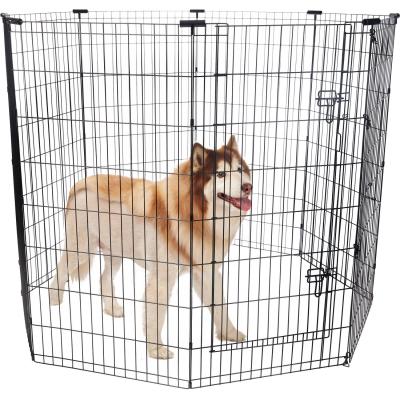 China YOELLEN Breathable 48 Inch Wire Dog Exercise Pen Small Pet Fence Animal Outdoor Dog Playpen for sale