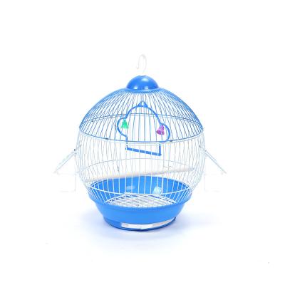 China Blue Breathable High Quality Pet Products Iron Bird Cage Parrot Breeding Pet Horizontal Sliding Pet Cages Large for sale