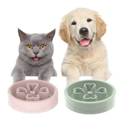 China Hot Selling Viable Anit Choke Feeder Dog Bowl Swell Slow Feeder Maze Interactive Puzzle Non Skid Stopper Dog Food for sale