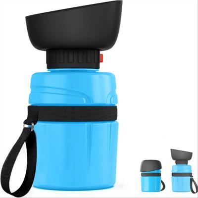 China Viable Factory Wholesale Food Grade Silicone Insulated Portable Dog Travel Drink Displacement Water Bottle For Dogs for sale