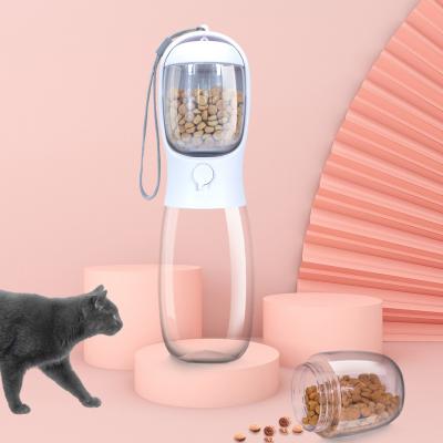 China Wholesale Sustainable Portable Multifunctional Transparent Cat Food Storage Container And Pet Plant Care Drinking Cup for sale